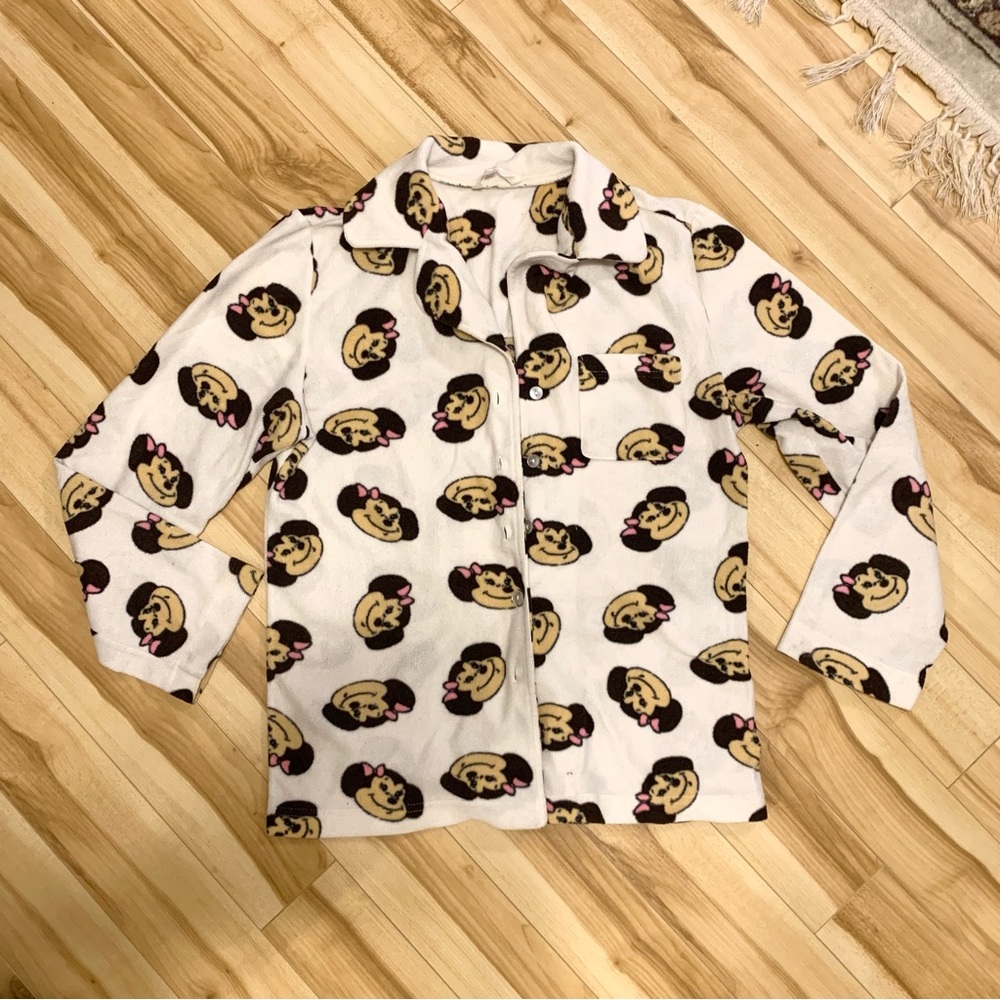 2pc pyjama PJ set baby monkey girly pants and shirt matching set